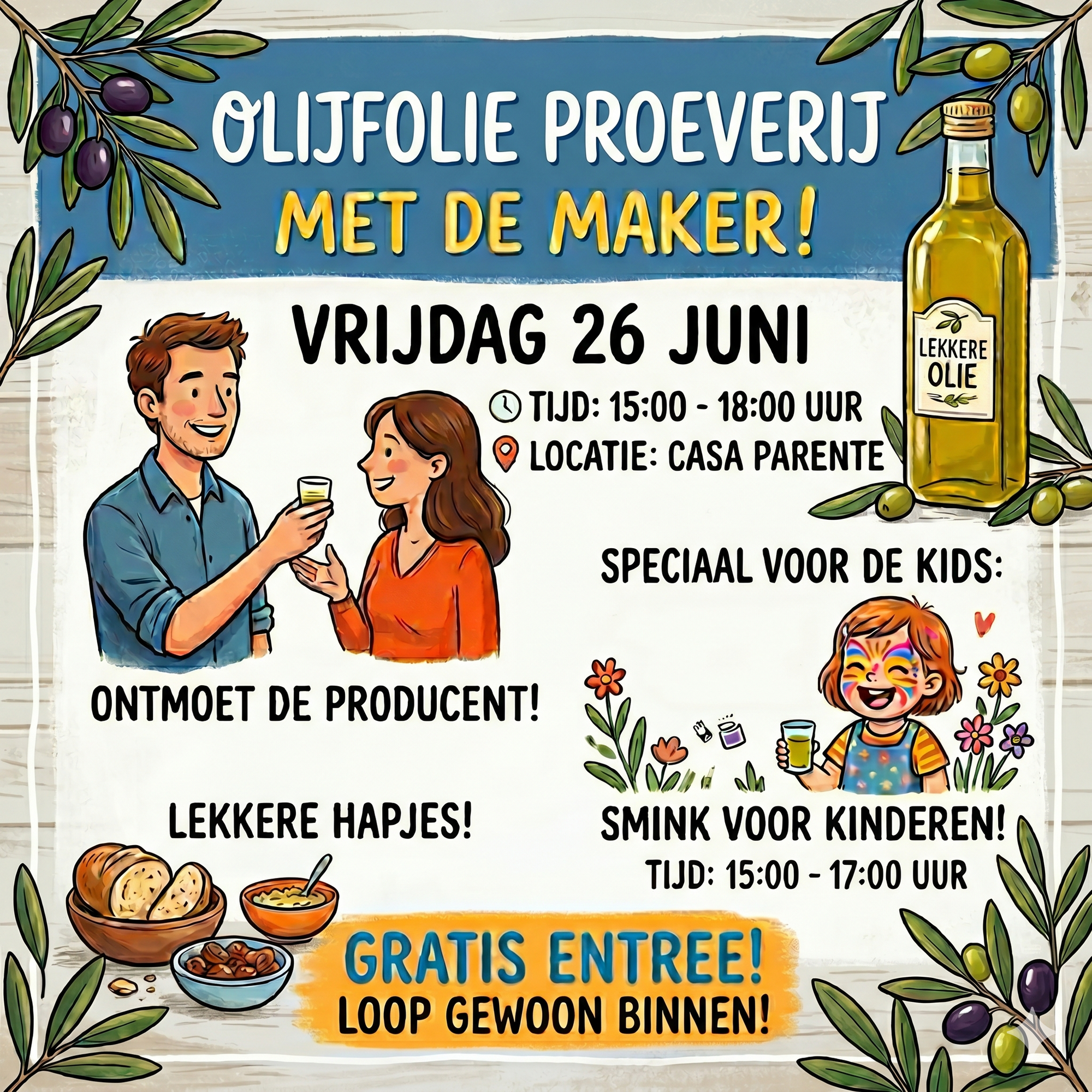 Meet the Maker: Olive Oil Tasting | 26-06-26 | 15:00-18:00
